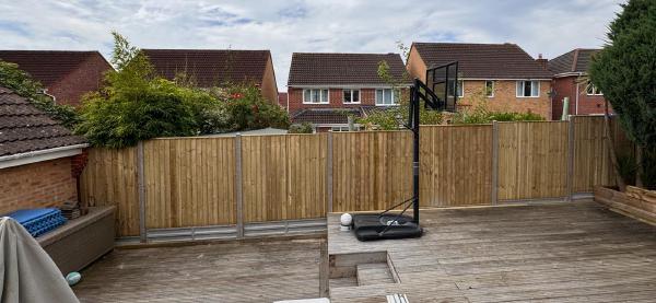 Wooden fence replacement