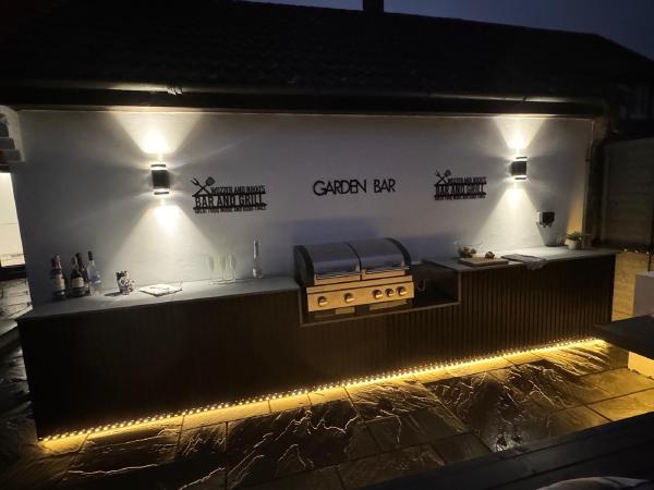 Complete garden transformation with an outdoor bar