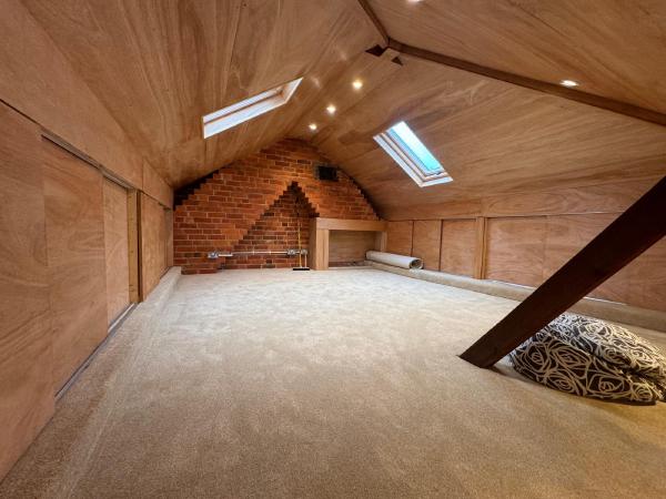 Loft transformed into a living space