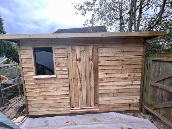 Simple wooden shed